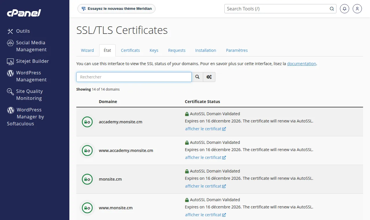 Suivre vos certificats