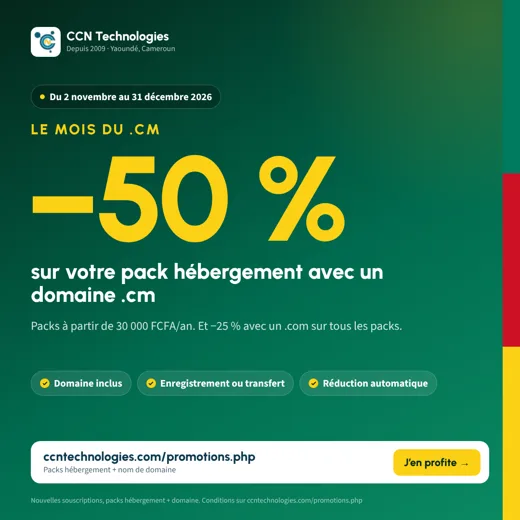 Kit affilié CCN Technologies : promo mois du cm
