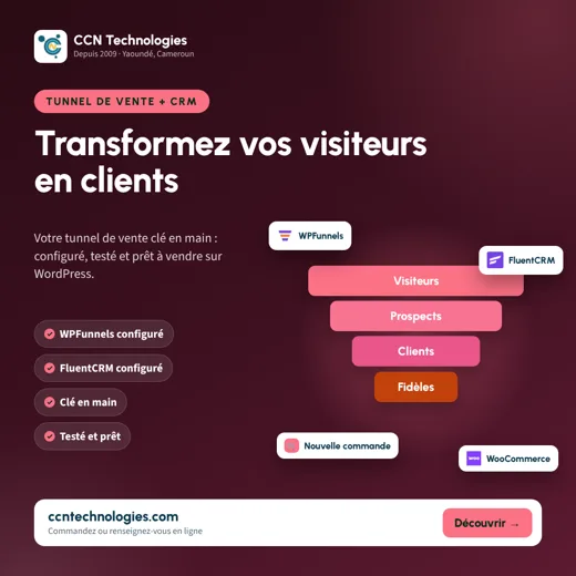Aperçu du kit Tunnel de vente + CRM